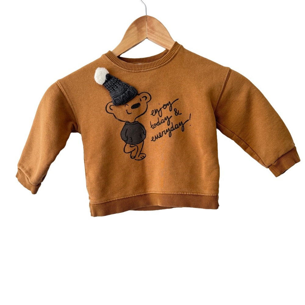 Zara Brown Bear Kids Sweatshirt